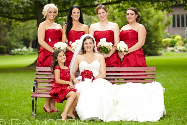 Beautiful image of the Bride and her Bridesmaids